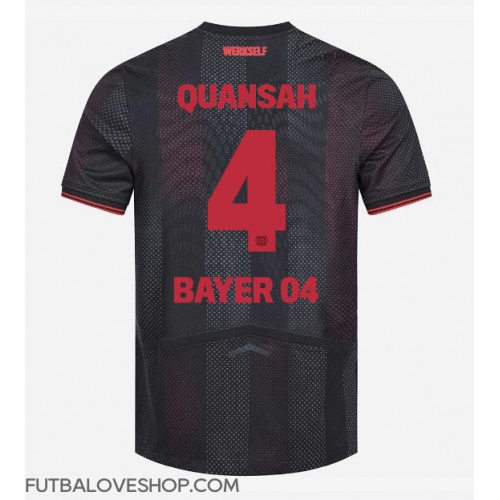 Dres Bayer Leverkusen Jarell Quansah #4 Domáci 2025-26 Krátky Rukáv